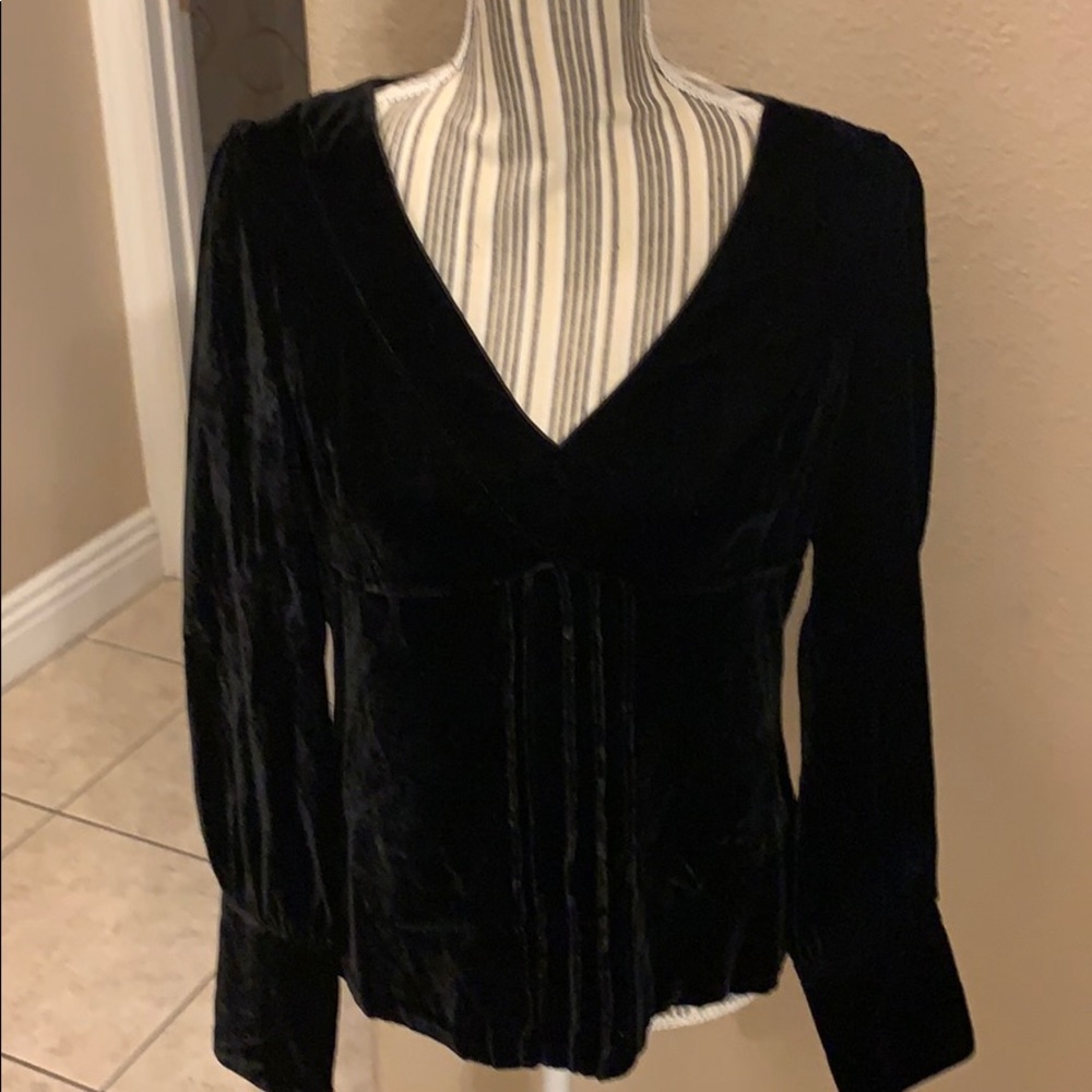 NWT Banana Republic Velvet Blouse